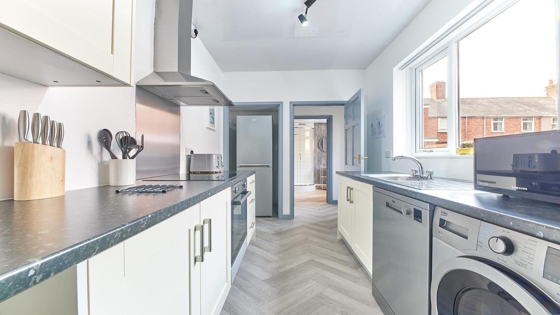 Host & Stay - Millbank Crescent Apartments Bedlington Værelse billede